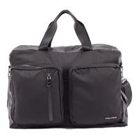 NAUTICA诺帝卡背包经典通勤商务大口袋单肩背提包10300101 黑色