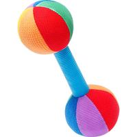 jollybaby 祖利宝宝 JB2103290BNA 婴儿哑铃手摇铃 彩色