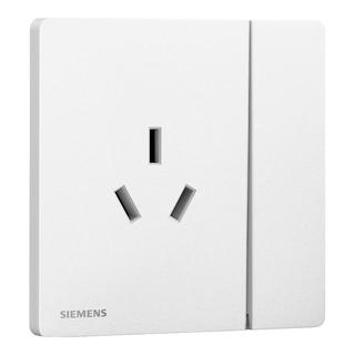 SIEMENS 西门子 灵蕴系列 5UB12533NC01 86型墙壁插座 三孔带开关款 16A 辰曦白