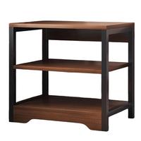 移动端、京东百亿补贴：立太 LEADTEK 置物架 落地储物架多功能一体靠墙收纳柜货架多层厨房置物柜架子  3层黑橡木色 48*60