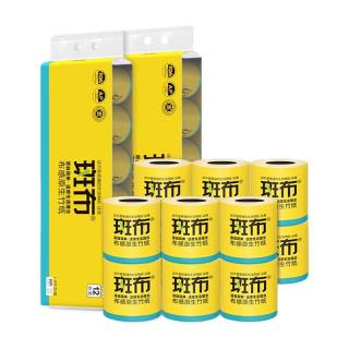 斑布 有芯卷纸 4层150克*24卷 本色纸 卷纸 卫生纸 卷筒纸 纸巾 整箱