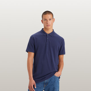 Levi's李维斯男士美式复古宽松重磅针织休闲polo衫 XS 条纹