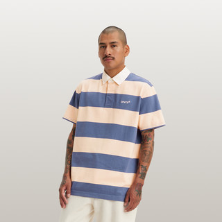 Levi's李维斯男士美式复古宽松重磅针织休闲polo衫 XS 条纹