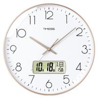 TIMESS P12B-2 多功能日历挂钟 金边白面 30cm