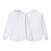 Levi's李维斯男士美式复古刺绣休闲简约商务通勤条纹长袖翻领衬衫