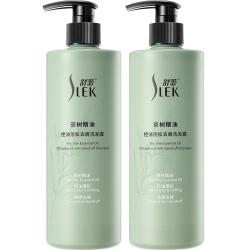 舒蕾 茶树控油蓬松去屑洗发水套装530g*2 清爽男女士洗发露 公司福利