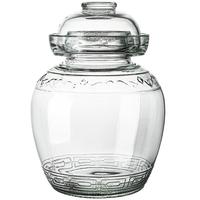 曼薇 泡菜坛子玻璃加厚水密封泡菜罐家用咸菜腌制罐透明腌菜瓶腌蒜缸 5斤