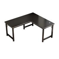 米客米家（MIKEMIJIA）转角电脑桌台式家用双人书桌书架电竞桌拐角桌子办公桌卧室游戏桌 【碳纤维色】120*80CM- 右款 组装(自行组装)