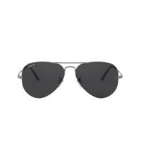 Ray-Ban 雷朋 Aviator飞行员系列 RB3689 004/48 中性偏光太阳镜 深黑色 58mm