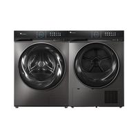 LittleSwan 小天鹅 水魔方系列 TG100UTEC+TH100VH809WT 热泵式洗烘套装 黑色