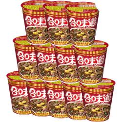 日清食品 日清合味道香辣牛肉风味76g*12杯整箱装速食方便泡面早餐