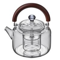 XINYUSHOUGONG/新羽手工 蒸煮两用新羽大容量煮茶器磁吸式提梁壶耐高温玻璃加厚分离蒸茶壶 星空款