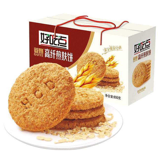 好吃点 谷野 高纤煎麸饼 800g