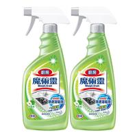 花王(KAO)油烟机清洗剂500ml*2 厨房清洁剂泡沫强力去重油污净苹果香 【两用速泡喷雾】青苹果香1000ml