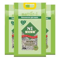 AATURELIVE N1爱宠爱猫 混合猫砂 1.5mm  3.7kg*3袋