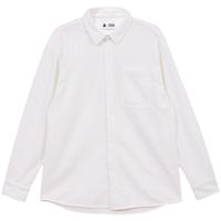 杰克·琼斯（JACK&JONES）简约舒适肌理感面料字母刺绣装饰男士长袖衬衫纯色男装224305014 A06 本白色 L