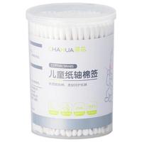 茶花 儿童棉签纸轴掏耳勺+棉头 双头耳孔鼻孔清洁棉棒（180支）