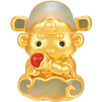明牌珠宝黄金转运珠 足金硬金文昌君串珠AFP1027定价 约1.04-1.19克 文昌君