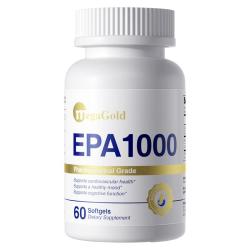 MegaGold epa高纯度鱼油98%omega-3深海鱼油胶囊60粒中老年人鱼油 小颗粒无腥味