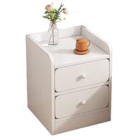 京晴家居(TSING FURNITURE)窄床头柜小型尺寸柜子迷你简约现代置物储物卧室简易夹缝床边柜 暖白单抽20CM 晒图有礼