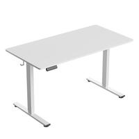 乐歌电动升降电脑桌电竞升降书桌办公学习桌子E2雅白1m