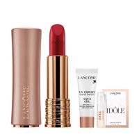 LANCOME 兰蔻 220口红柔雾半哑光 半熟裸 化妆品唇膏礼盒 柔雾#220半熟裸