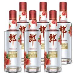 郎酒 顺品郎红顺480ml*6瓶礼盒浓酱兼香型白酒45度口粮酒年货送礼