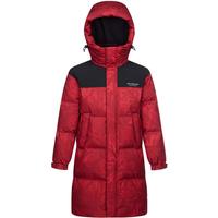 波司登（BOSIDENG）90绒红色羽绒服2024男女款中长款连帽防风保暖外套B40143310 【新年红】红运当头9BW5-24 2XL 180/100A