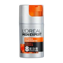 巴黎欧莱雅 欧莱雅 LOREAL 男士面霜劲能醒肤露淡细纹润肤露保湿补水保湿护脸霜化妆品护肤品