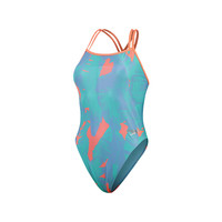 Speedo/速比涛 细肩带美背高腿部裁剪高效训练连体泳衣高能抗氯