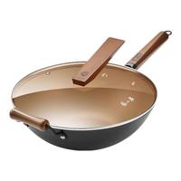 张小泉深氮防锈通用家用炒锅铁锅炒菜锅32cm 可视化锅盖C32640100 深氮防锈炒锅(适用3-6人) 32cm