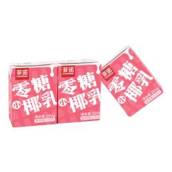 菲诺 零糖小椰乳 0糖 椰汁椰奶饮料咖啡奶茶伴侣 200g*12盒 箱装