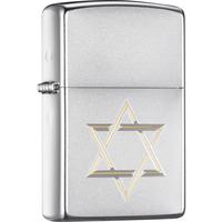 ZIPPO 之宝 经典系列 205-C-000024 打火机 锻纱镀铬 大卫之盾