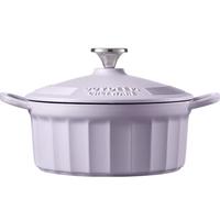 BUYDEEM 北鼎 CHEFWARE系列 CP521 汤锅(22cm、2.9L、铸铁、罗兰紫)