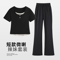 one more文墨运动套装女夏季2025小个子一整套ootd穿搭减龄Y