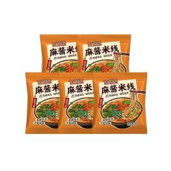宛禾 麻酱米线 0.8mm特色细米线方便速食夜宵米粉米线酸辣粉螺蛳粉 麻酱米线112g*5袋