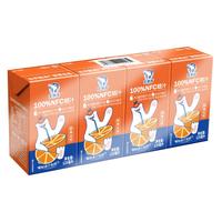 北冰洋100%NFC桔汁125ml×4盒  简装