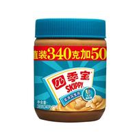 今日必买：四季宝 柔滑花生酱颗粒早餐面包酱拌面凉拌酱火锅蘸料烘焙340g+50g 柔滑340+50g