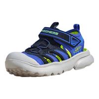  SKECHERS/斯凯奇 防滑 儿童凉鞋  黑色/蓝色/柠檬色/BBLM 28.5
