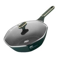 ASD 爱仕达 CL32S13WG-G 炒锅(32cm、不粘、铝合金、牛油果绿)