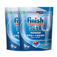 finish 亮碟 洗碗机专用多效洗碗块 凝珠去渍去污抑菌无残留洗碗机通用清洗剂 24块 2袋 多效洗碗块