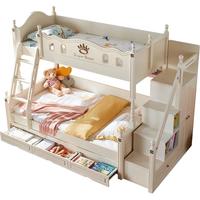 LINSY 林氏家居 LS196A1-A 儿童高低床 荷花白 120*200cm