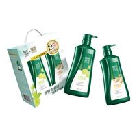 100年润发 洗发水氨基酸生姜+水润丝滑洗发露液头水膏年货礼盒套装550ml*2