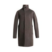 威可多（VICUTU）毛呢大衣男时尚立领商务休闲纯羊毛中长款秋季外套VRS22341689 咖色 170/88A