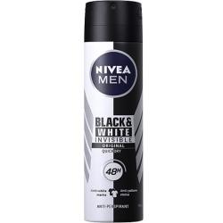 妮维雅男士 黑白出众爽身气雾 150ml