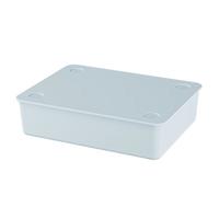 名创优品MINISO家用内裤收纳盒卧室带盖衣柜内衣分格储物盒10格蓝色 1个装