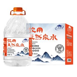 巴马百年 巴馬百年泡茶水巴马饮用水自涌活泉天然山泉水冲红茶企业公司单位用大桶水 5L2桶1箱