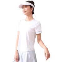 361°【UPF50+】凉感瑜伽T恤女短袖跑步运动上衣透气瑜伽服