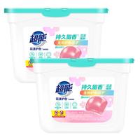 超能 super 超能 花漾护色洗衣凝珠 8g*50颗*2盒 铃兰&鸢尾香氛