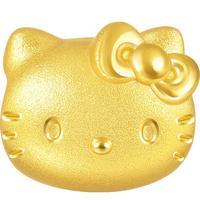 周生生Hello Kitty黄金转运珠三丽鸥足金串珠mini版少女心组合单颗 Hello Kitty92830C